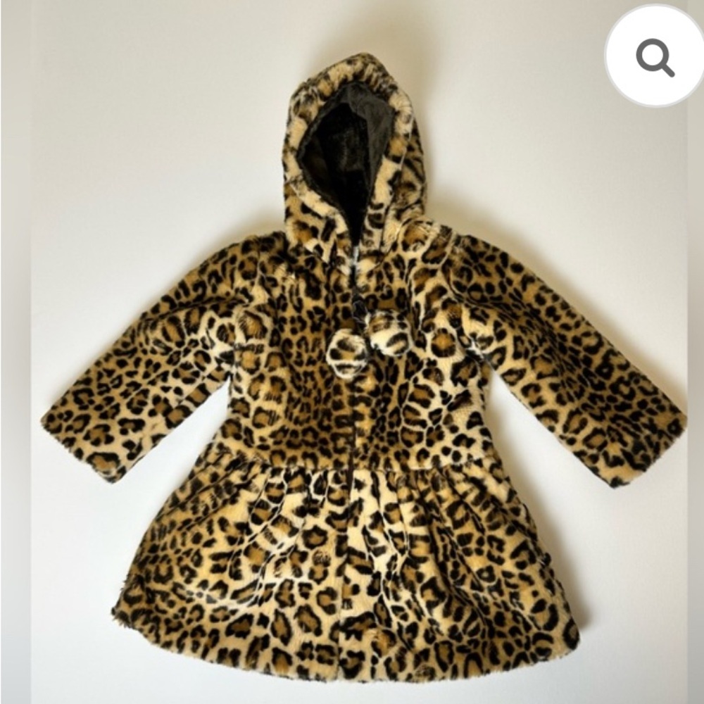 Hooded Faux Fur Girls’ Coat - 5T